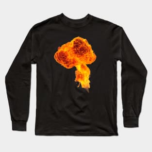 fire explosion flame fireball Long Sleeve T-Shirt